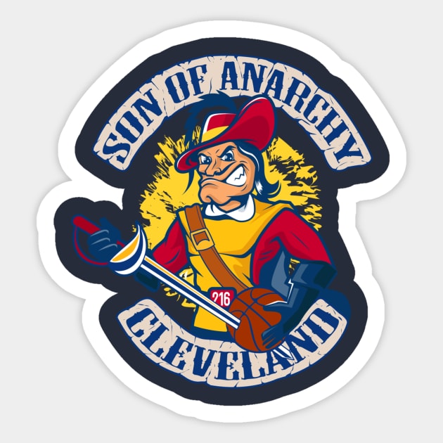 Cavalier Son of Anarchy Sticker by InkStreet Tees